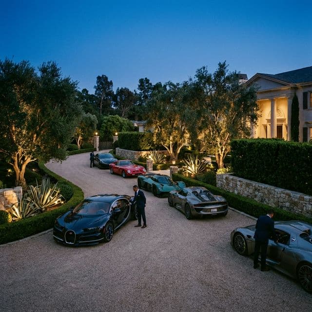 Private estate valet entrance